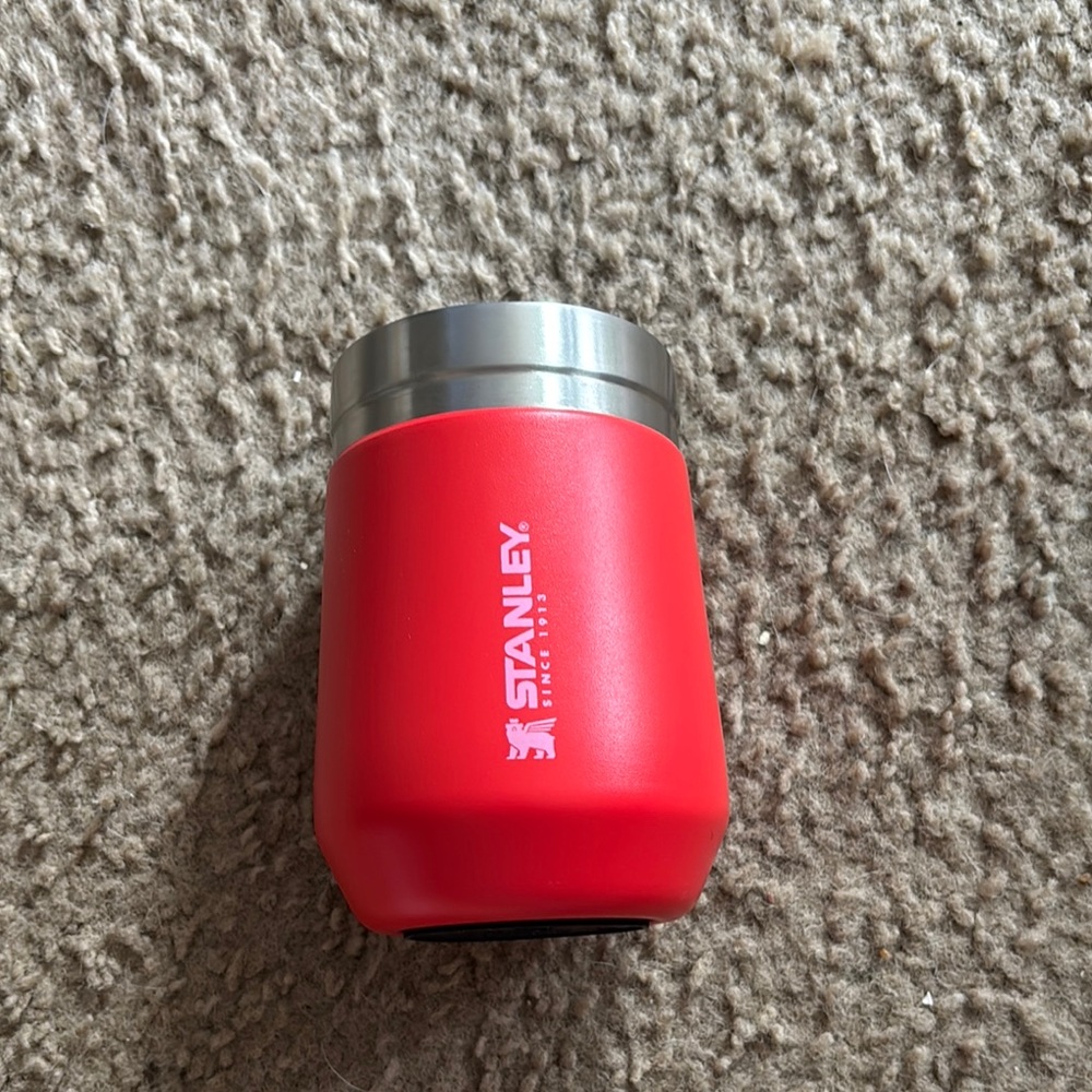 Stanley 10 oz Scarlet Red Travel Mug with Silver Lid